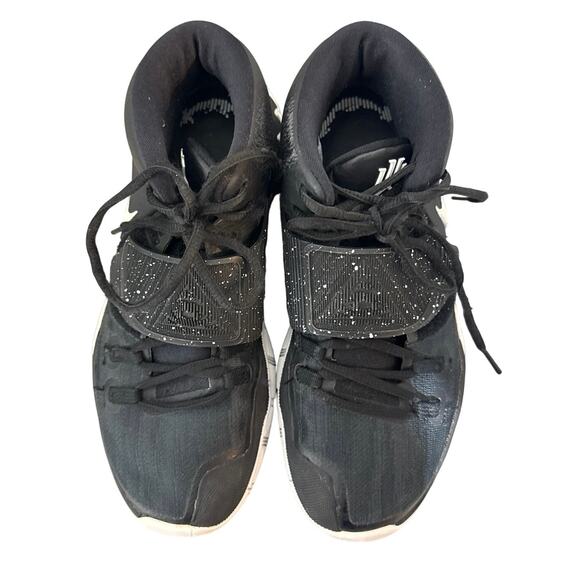 NIKE Kyrie 6 "Jet Black White' Sneakers Size 8 - Picture 5 of 8